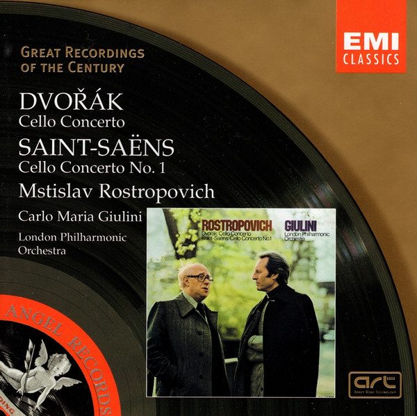 Mstislav Rostropovich • Carlo Maria Giulini / London Philharmonic Orchestra – Dvořák* / Saint-Saëns*-0