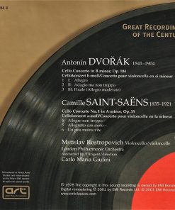 Mstislav Rostropovich • Carlo Maria Giulini / London Philharmonic Orchestra – Dvořák* / Saint-Saëns*-1