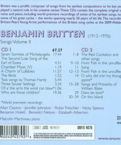 Britten*, Malcolm Martineau, Allan Clayton, Jennifer Johnston, Robin Tritschler, Nicky Spence, Benjamin Hulett, Benedict Nelson, Elizabeth Atherton-1