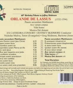 Orlando di Lasso*, Ex Cathedra (2), Jeffrey Skidmore, Greg Skidmore, Nicholas Mulroy-1