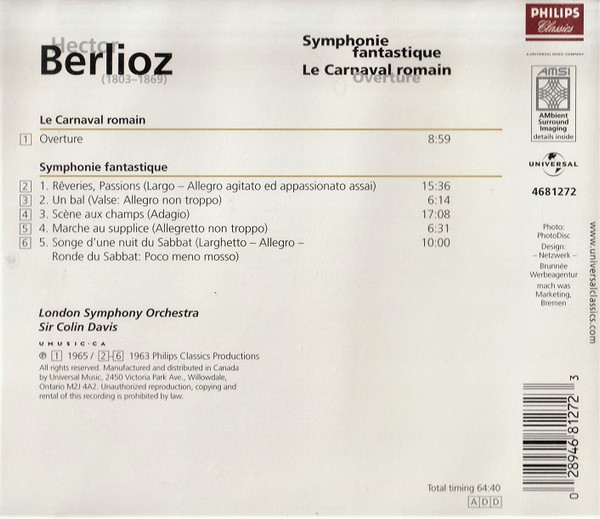 Berlioz* – London Symphony Orchestra / Sir Colin Davis-1