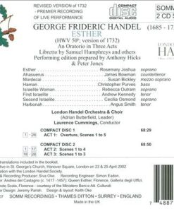 G.F. Handel* - London Handel Orchestra & Choir*, Laurence Cummings-1