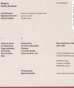 Jan Garbarek / Egberto Gismonti / Charlie Haden : Magico (2)-1
