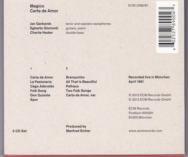 Jan Garbarek / Egberto Gismonti / Charlie Haden : Magico (2)-1