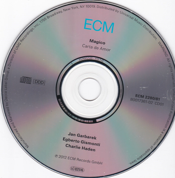 Jan Garbarek / Egberto Gismonti / Charlie Haden : Magico (2)-3