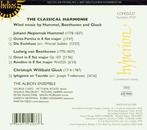 Ludwig van Beethoven, Christoph Willibald Gluck, Johann Nepomuk Hummel - The Albion Ensemble-1