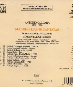 Antonio Caldara, Martin Elliot, Wren Baroque Soloists-1