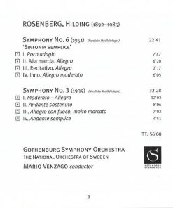 Hilding Rosenberg, Gothenburg Symphony Orchestra*, Mario Venzago-3