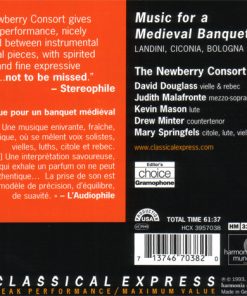 The Newberry Consort, Mary Springfels, Judith Malafronte, Drew Minter-1