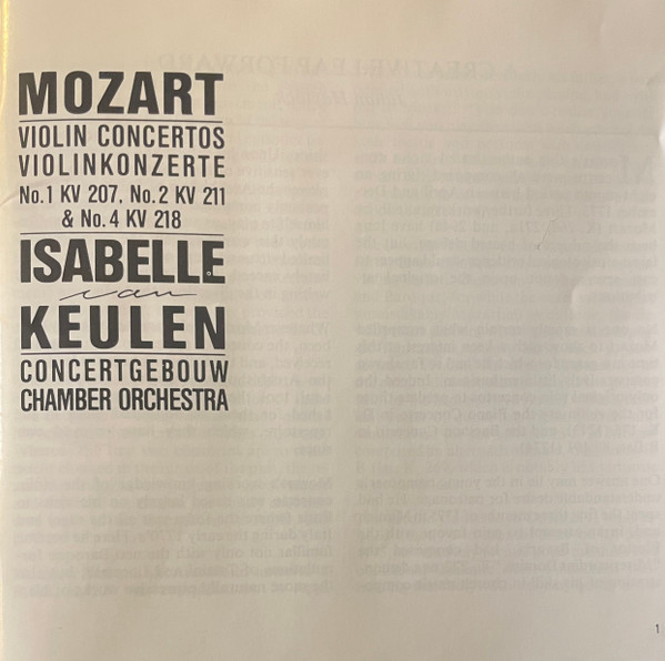 Mozart*, Isabelle van Keulen, Concertgebouw Chamber Orchestra-3