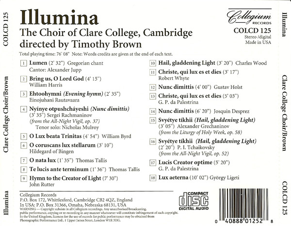 The Choir Of Clare College Directed By Timothy Brown (3)-1