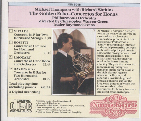Michael Thompson (2), Philharmonia Orchestra, Christopher Warren-Green, Richard Watkins-1