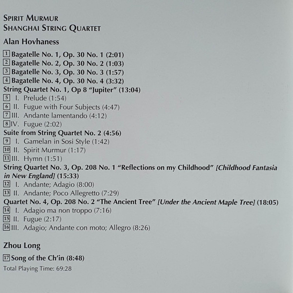 Hovhaness* - The Shanghai Quartet*-3