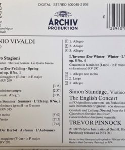 Antonio Vivaldi - Simon Standage, The English Concert, Trevor Pinnock-1