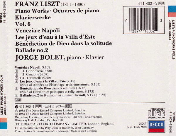 Liszt*, Jorge Bolet-1