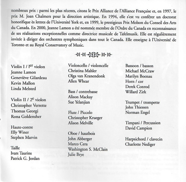 Jean-Philippe Rameau, Tafelmusik Baroque Orchestra, Jeanne Lamon-1