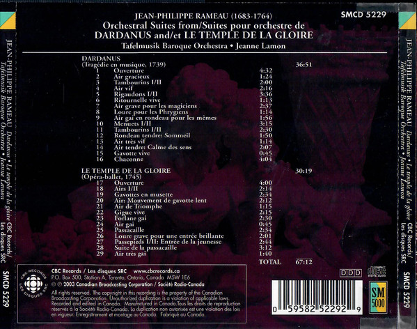 Jean-Philippe Rameau, Tafelmusik Baroque Orchestra, Jeanne Lamon-3