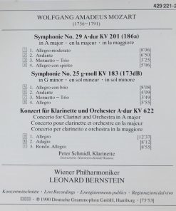 Wolfgang Amadeus Mozart - Peter Schmidl, Wiener Philharmoniker, Leonard Bernstein-1