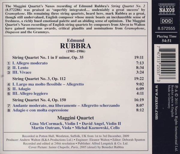 Edmund Rubbra, Maggini Quartet*-1