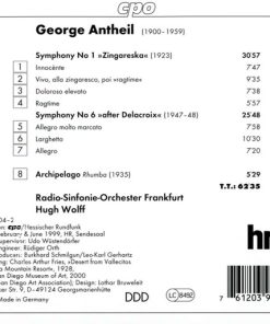 George Antheil - Radio-Sinfonie-Orchester Frankfurt, Hugh Wolff-1