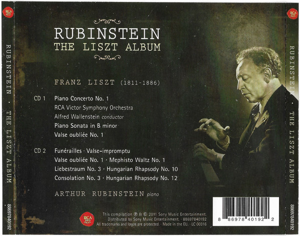Arthur Rubinstein Plays Liszt*-1