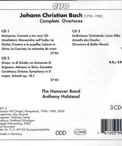 Johann Christian Bach – The Hanover Band*, Anthony Halstead-1