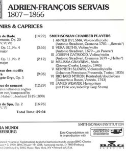 Servais*, Smithsonian Chamber Players*, Anner Bylsma, Vera Beths-1