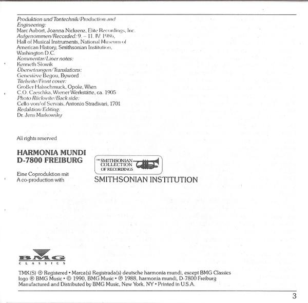 Servais*, Smithsonian Chamber Players*, Anner Bylsma, Vera Beths-4