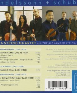 Mendelssohn*, Schubert*, Afiara String Quartet, Alexander String Quartet-1