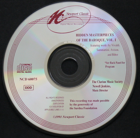 The Clarion Music Society*, Newell Jenkins, Benjamin Hudson-2