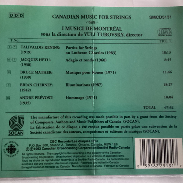 I Musici de Montréal, Yuli Turovsky-2