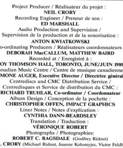 Godfrey Ridout, Victor Feldbrill, Joanne Kolomyjec, Steven Dann, Toronto Symphony*-1