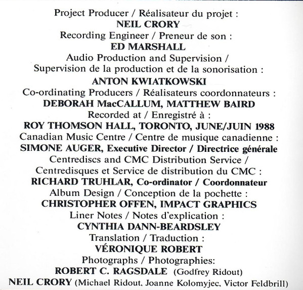 Godfrey Ridout, Victor Feldbrill, Joanne Kolomyjec, Steven Dann, Toronto Symphony*-1