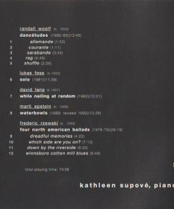 Kathleen Supové / Randall Woolf, Lukas Foss, David Lang, Marti Epstein, Frederic Rzewski-4
