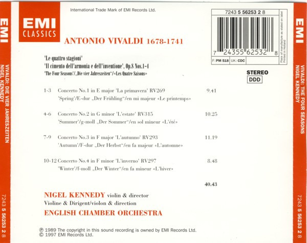 Vivaldi* - Nigel Kennedy, English Chamber Orchestra-1