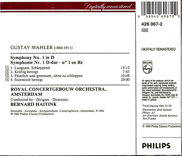 Mahler*, Royal Concertgebouw Orchestra*, Bernard Haitink-1
