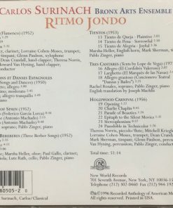 Carlos Surinach, Bronx Arts Ensemble-1