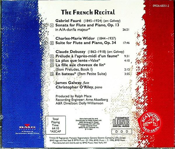 James Galway, Christopher O'Riley - Fauré*, Widor*, Debussy*-1