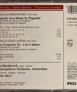 Saint-Saëns* / Rachmaninoff* – Bella Davidovich, Concertgebouw Orchestra, Amsterdam*, Neeme Järvi-1