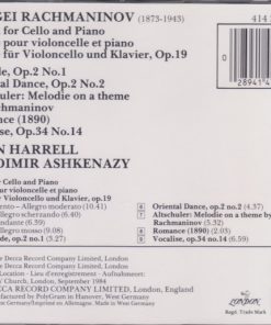 Rachmaninov*, Lynn Harrell, Vladimir Ashkenazy-1