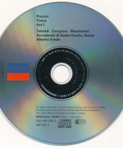 Puccini* - Tebaldi* • Campora* • Mascherini* • Coro* E Orchestra Dell'Accademia Di Santa Cecilia, Roma* • Alberto Erede-3