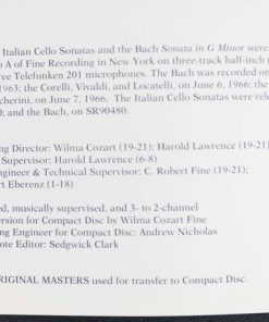 Janos Starker Plays Boccherini* • Bach* / Vivaldi* / Corelli* • Locatelli* / Valentini*-1