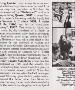 Franz Schubert, The Lindsays with Douglas Cummings-4