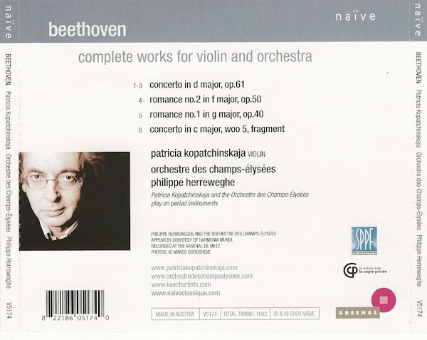 Beethoven*, Patricia Kopatchinskaja, Orchestre Des Champs-Elysées*, Philippe Herreweghe-2