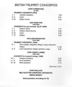 John Wallace (4), BBC Scottish Symphony Orchestra, Simon Wright (6), Iain Hamilton, John Carmichael (4), Rutland Boughton, Tony Hewitt-Jones-1