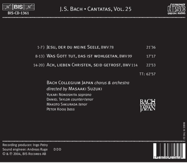 Johann Sebastian Bach - Bach Collegium Japan, Masaaki Suzuki-1