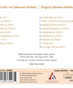Johannes Brahms, Brigitte Fassbaender, Irwin Gage, Thomas Riebl-1