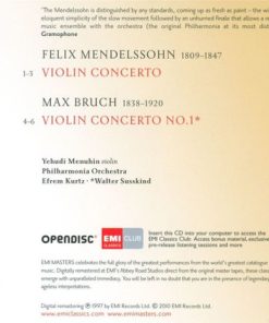Mendelssohn* / Bruch* - Yehudi Menuhin, Philharmonia Orchestra, Efrem Kurtz, Walter Susskind-2