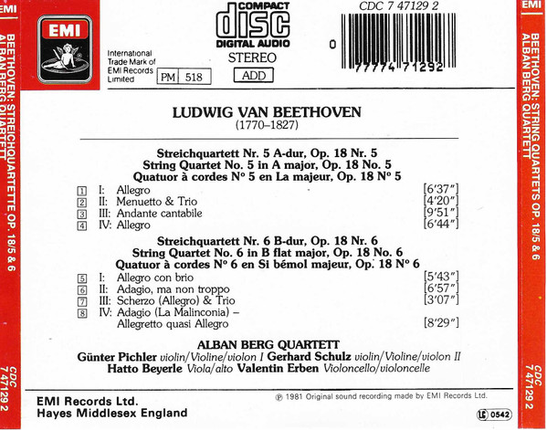 Ludwig van Beethoven, Alban Berg Quartett-1