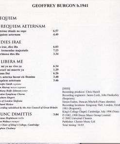 Geoffrey Burgon, Jennifer Smith (3), Ann Murray, Anthony Rolfe Johnson, Wooburn Singers, London Symphony Chorus, City Of London Sinfonia, Richard Hickox-3